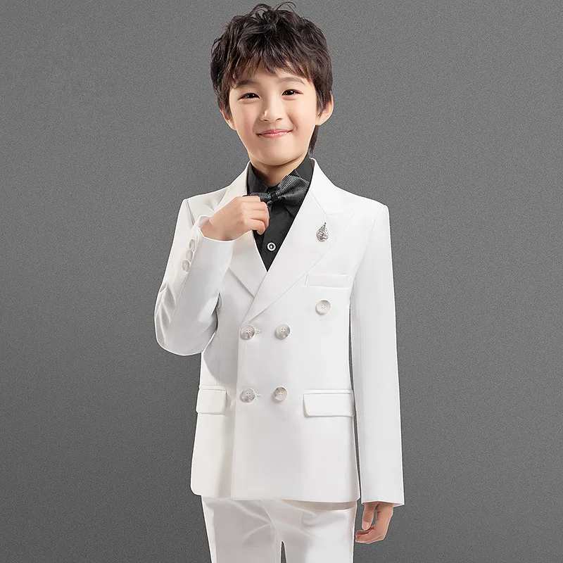 

Boys Suits Big Boy Suits Formal Blazers 2-Piece Set Double Breasted Blazer+Pants Costume For Boy Wedding Suits Custom Made