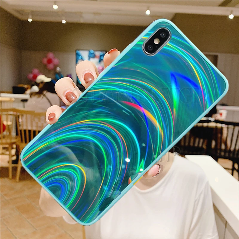 Модный чехол с 3D градиентом радуги для huawei Honor 20i 10i 10 Lite, чехол s, блестящий чехол для huawei Honor 8X 8A 8 S, мягкий чехол из ТПУ