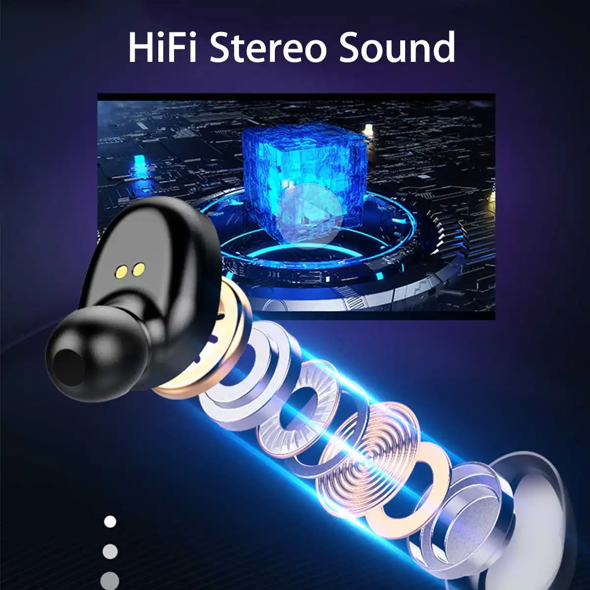 TWS Wireless bluetooth 5 0 Earphone LED Display Mini Wireless With 2000mAh Power Bank Phone Holder Sports Gaming Earbuds