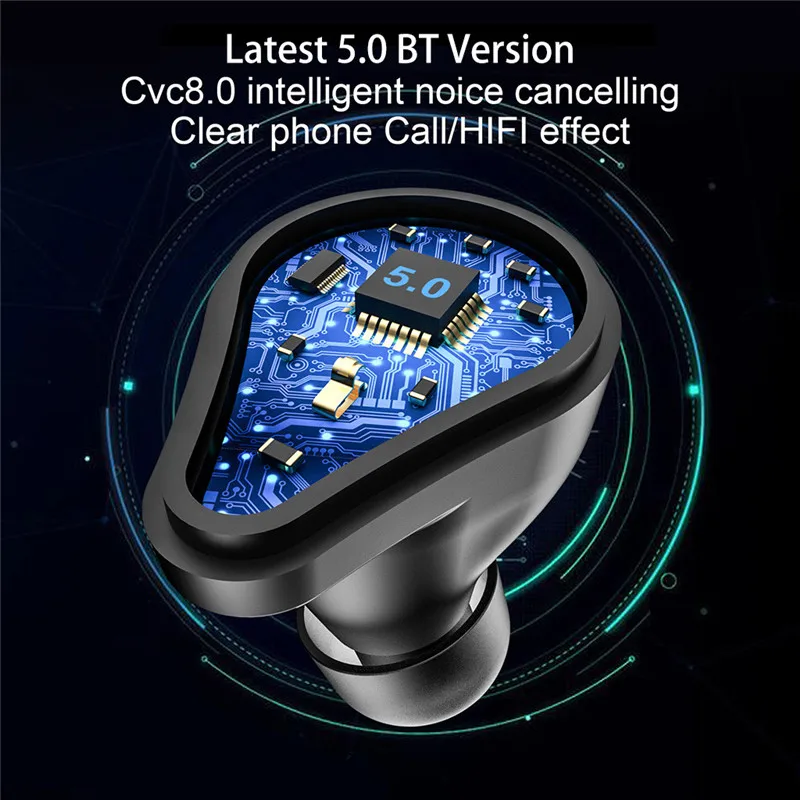 VOBERRY наушники True Bluetooth 5,0 TWS Беспроводные спортивные наушники с громкой связью стерео игровая гарнитура с зарядным устройством#2