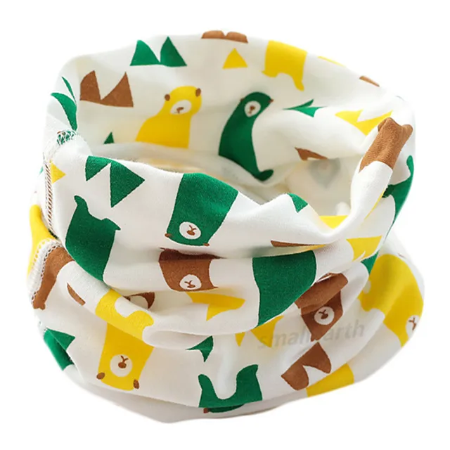 New Autumn Winter Children's Cotton Scarf Cartoon Kids Mufflers Outdoor Windproof Baby Warm Scarf Boys Collar Girls Neckerchief 18