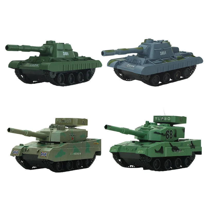 

-Emission Bullets Remote Control Children Armored Tank Toy Car Model