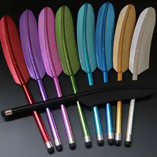 1000 шт/партия цветной перо емкостный экран Стилус для Iphone 8 7 6 5s Ipad samsung Galaxy смартфон планшет