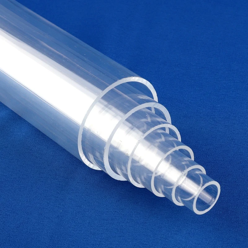 50cm Length O.D 16mm~110mm High Transparent Acrylic Tube Fish Tank Aquarium Plexiglass Tubo Garden Irrigation Water Supply Pipe