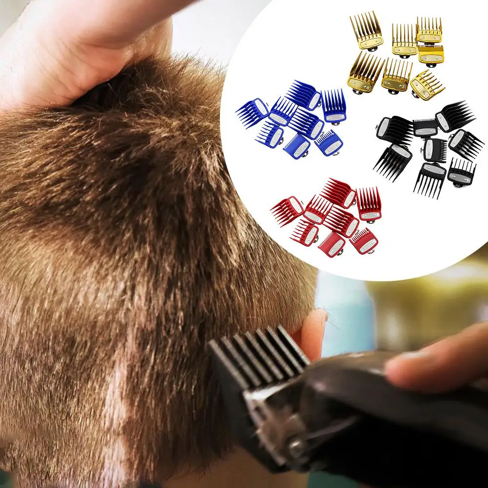 8PCS Hair Clippers Set Waterproof Dry Wet Use Trimmer Hair Cutting Kit Double Responsibility Rounded Comb Teeth Quick Delivery