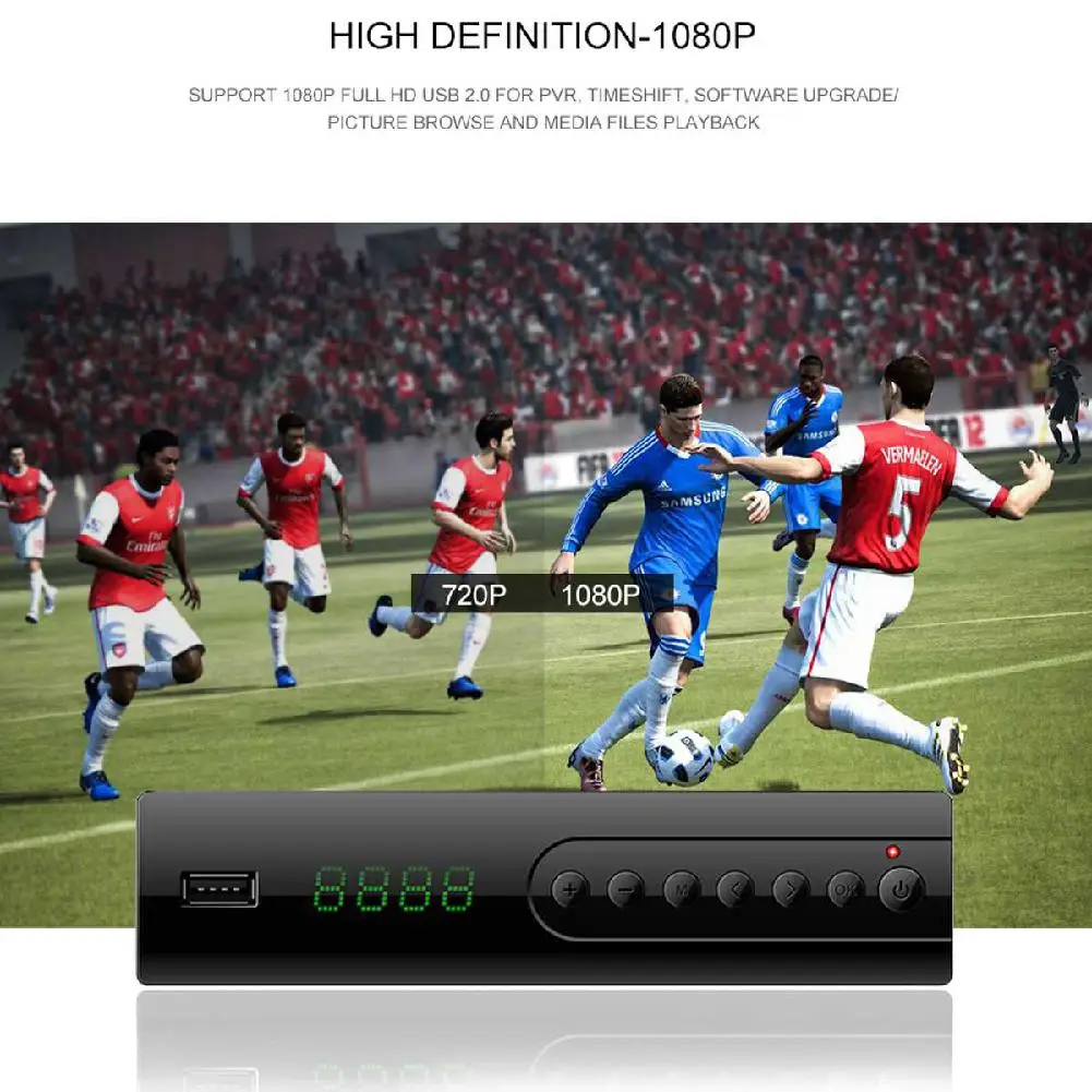 Телеприставка DVB T2 термоприемник Поддерживает Mpeg4 H.264 Youtube Wifi адаптер Iptv Av Hdmi выход металлический чехол приемник сигнала