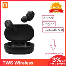 Оригинальные A6S TWS Bluetooth наушники стерео бас беспроводная гарнитура с шумоподавлением с микрофоном свободные наушники для Xiaomi Redmi