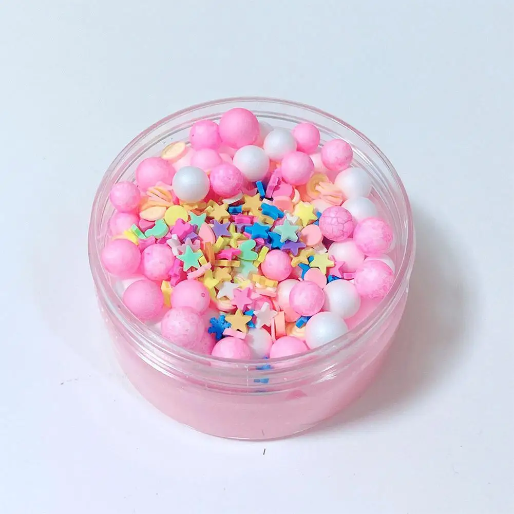 Pink DIY хлопок конфеты глянцевое Штурмовое снаряжение слизь Игрушка Дети снятие стресса - Цвет: Pink