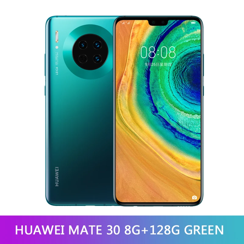 8GB 128GB Green Мобильный телефон huawei mate 30 Kirin 990 Android 10,0 6,6" FHD 2340X1080 8 ГБ ОЗУ 128 Гб ПЗУ МП 40 Вт супер зарядное устройство - Цвет: 8GB 128GB Green
