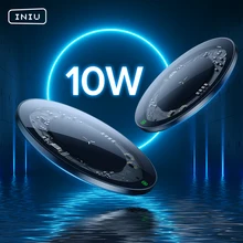 INIU 10W Qi chargeur sans fil LED USB Type C chargeur rapide pour iPhone 12 11 Pro Max Xs Xr X 8 Samsung S21 S20 S10 Note 20 10