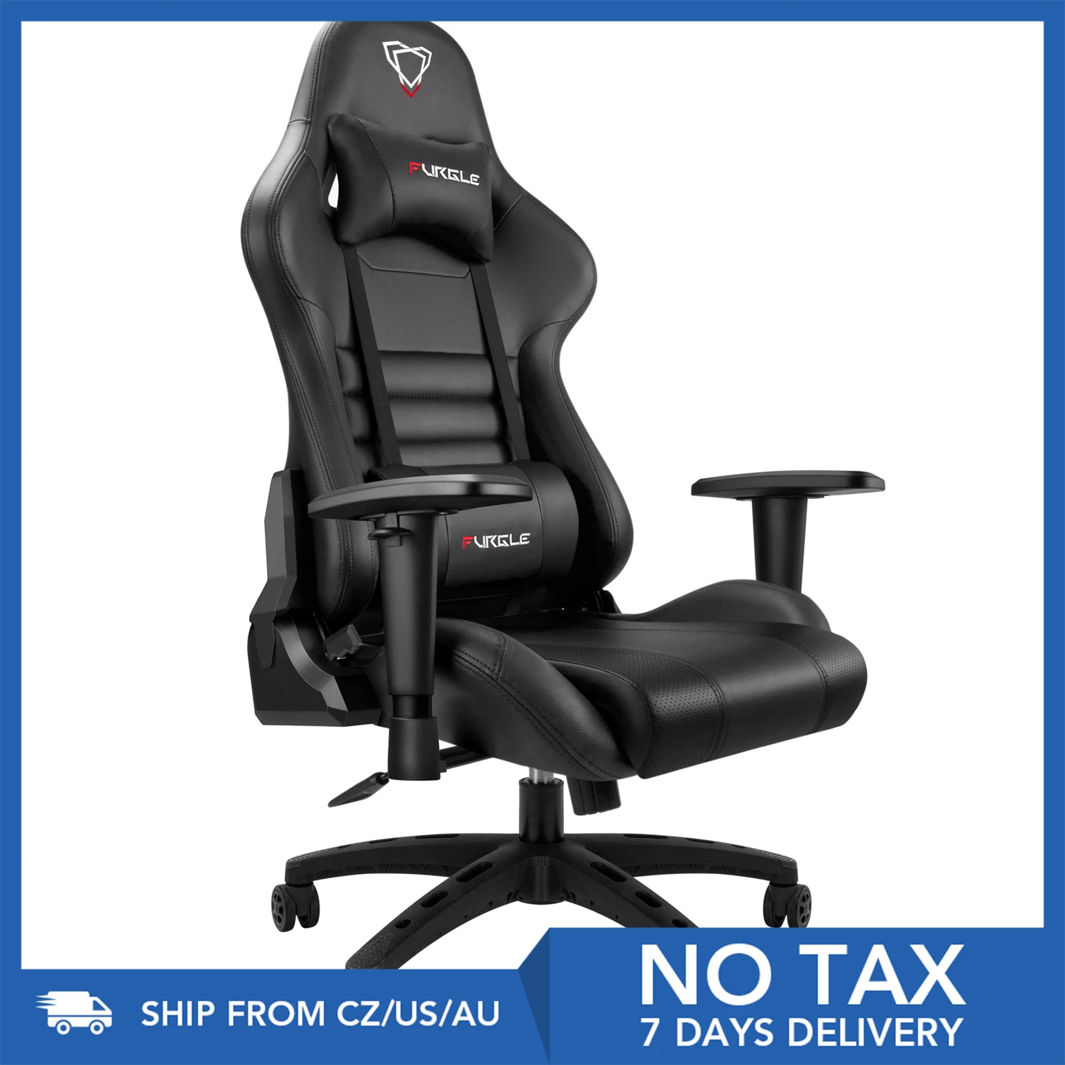 US $149.99 Furgle Office Chair Ergonomic Gaming Chairs Office Chair Furniture HighBack PU lether Recline Computure Chair Cozy Sleep Chair