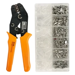 Kit d'outils de sertissage, SN 48B pinces 0.5   2.5mm2 20 13awg avec 360 pièces/boîte TAB 2.8 4.8 6.3 bornes de fil 