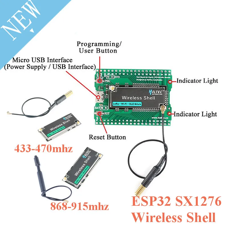 ESP32 SX1276 LoRa макетная плата расширения LoRAWAN WIFI модуль 433-470 МГц 868-915 беспроводной
