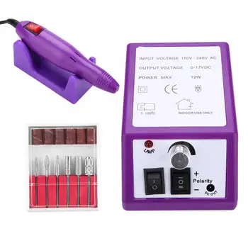 

Professional Electric Nail File Machine Nail Art Manicure Pedicure Polishing Sanding Curving Drill Kit Nails Accessories