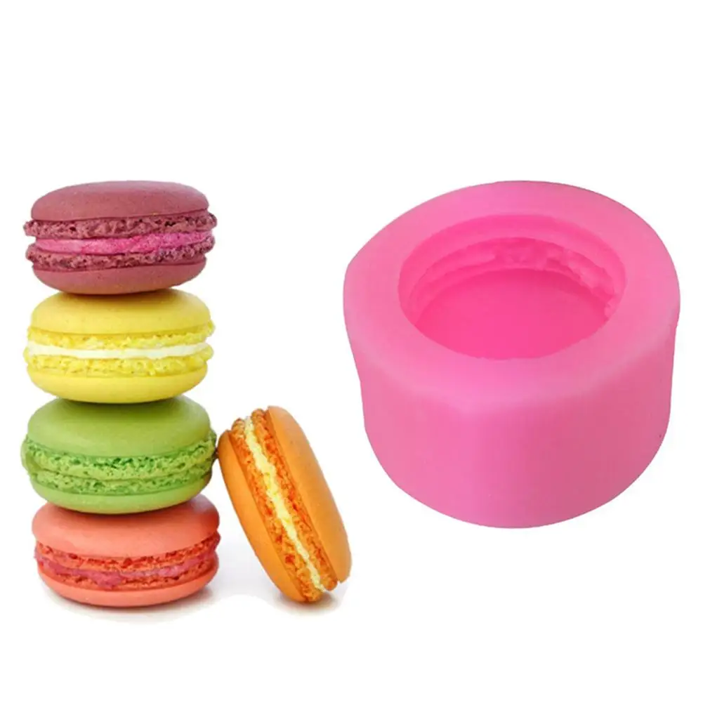 3D Stereo Macaron Style Silicone Mold Reusable DIY Handmade Soap Candle Fondant Cake Chocolate Mould | Дом и сад