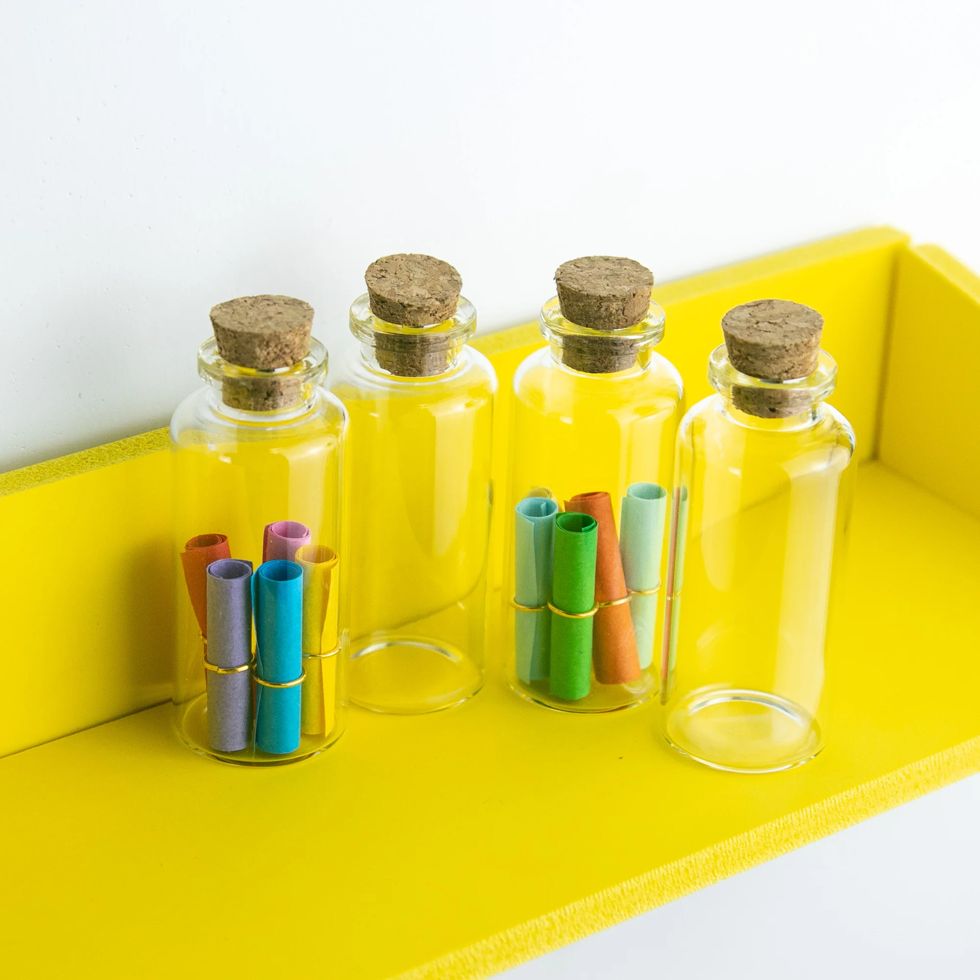 28*65*12.5mm 25ml Glass Bottles With Cork Small Transparent Mini Empty Bottle Glass Vials Jars 50pcs/lot