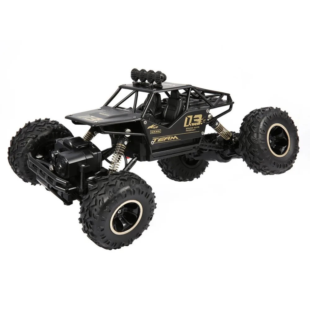 1/16 2,4 GHz сплав корпус Rock Crawler 4WD двойные двигатели внедорожный пульт дистанционного управления RC багги Bigfoot скалолазание автомобиль игрушки