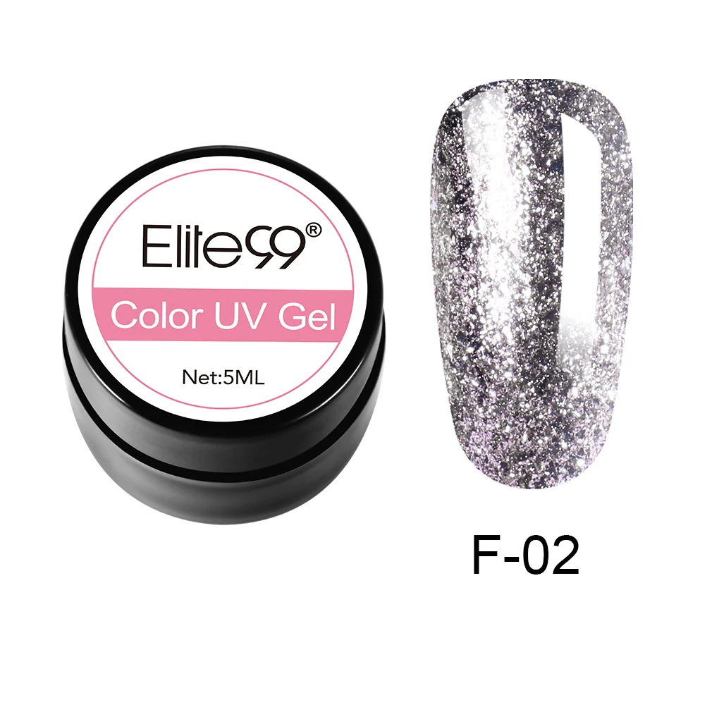 N-GLJF02-5ML-003 Elite99 5 мл Чистый Цвет гель-краска УФ-гель для ногтей замачиваемый Гель-лак для ногтей Полупостоянный УФ-лак для ногтей - Цвет: N-GLJF02-5ML-003