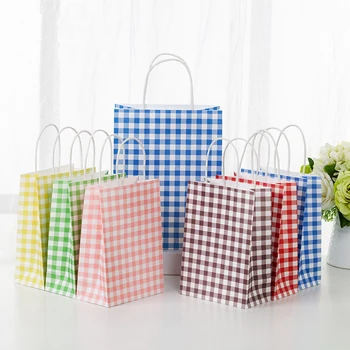 

Buffalo Plaid Gift Box Lumberjack Party Packs Paper Treat Bags Lumberjack Party Decor birthday Baby Shower Party Supplies 12pcs