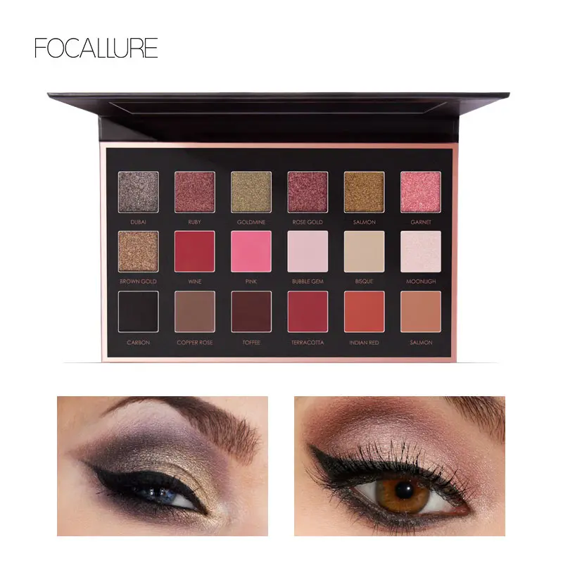 

FOCALLURE New Eyeshadow Nude Natural Eye Shadow Palette Eye Make Up Waterproof