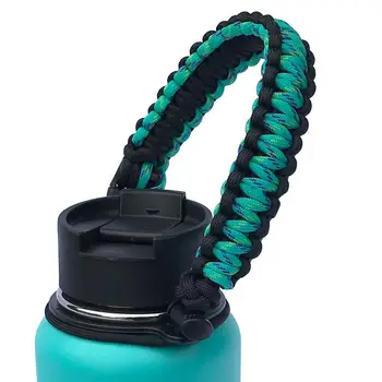 

Paracord Strap Water Bottle Handle for Hydro Flask Other Wide Mouth Bottles. Fits 12oz to 64oz Bottles. Ideal Flask Accessories