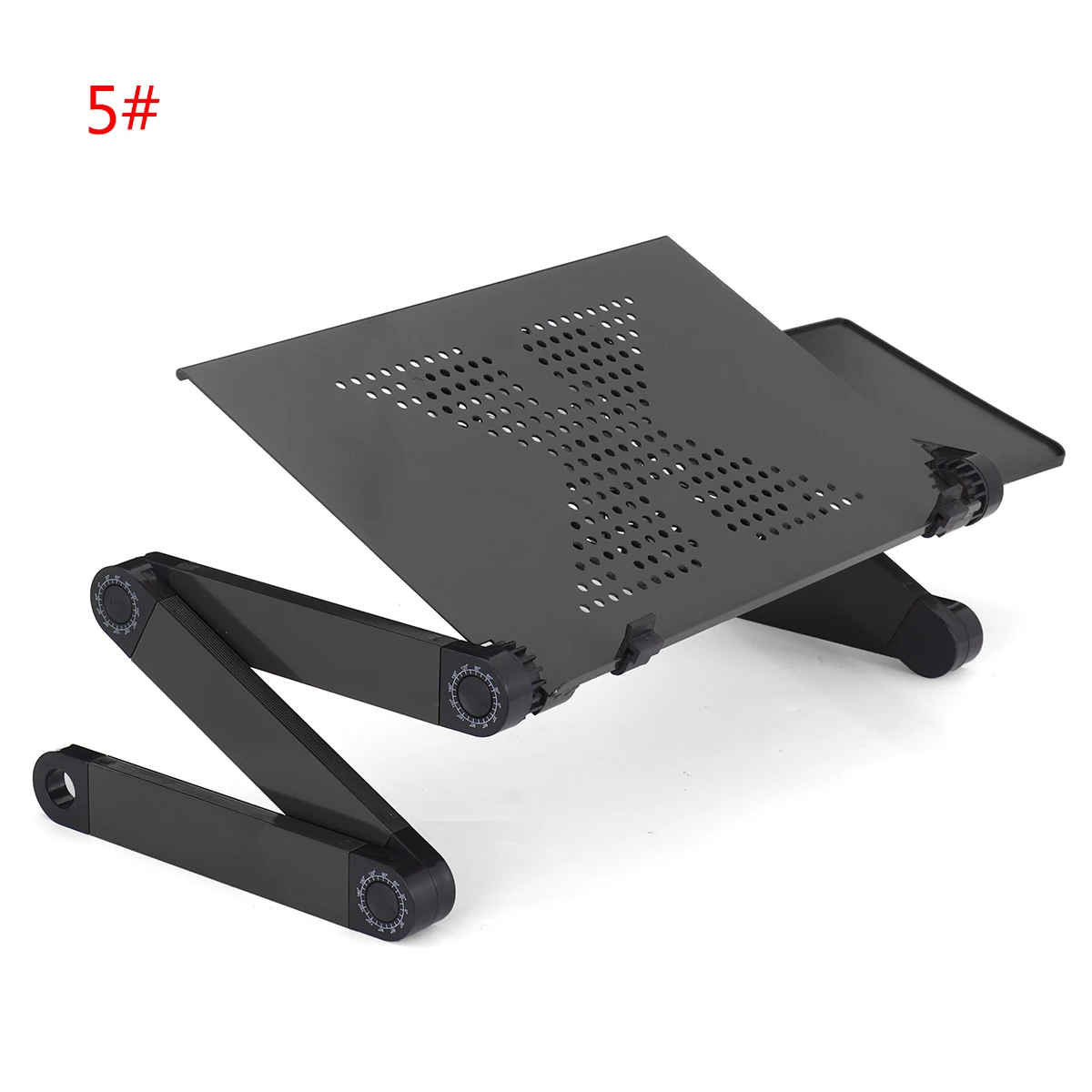 Aluminum Laptop Folding Table Computer Desk Stand for Bed 360 Degree Rotation MultiFunctional Portable Table 54*27*4.6cm 