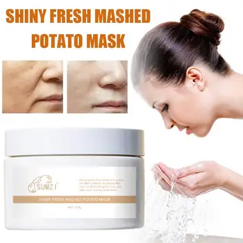 

100ml Mashed Potato Mask Shrink Pores Oil Control Solid Mask Mask Care Potato Mud Cleansing Deep Skin Secrum Mashed U8J7