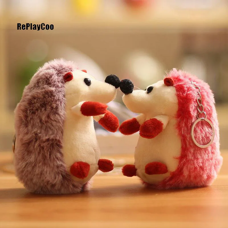 

50pcs Pendant Small Hedgehog Plush 10cm DIY Hedgehog Plush Toys Stuffed Doll with Wedding Gift Car chain Children Soft Toy DCW02
