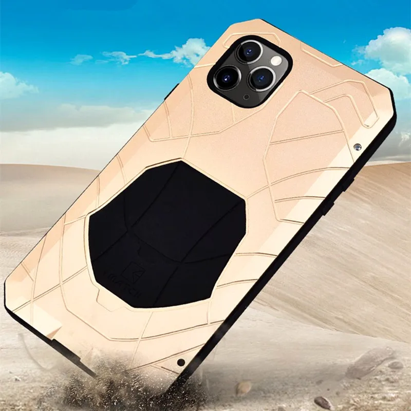 Original IMATCH Daily Waterproof Case For Apple iphone 11 Pro Max Luxury Metal Silicone cover 360 Full Protection Phone Cases | Мобильные