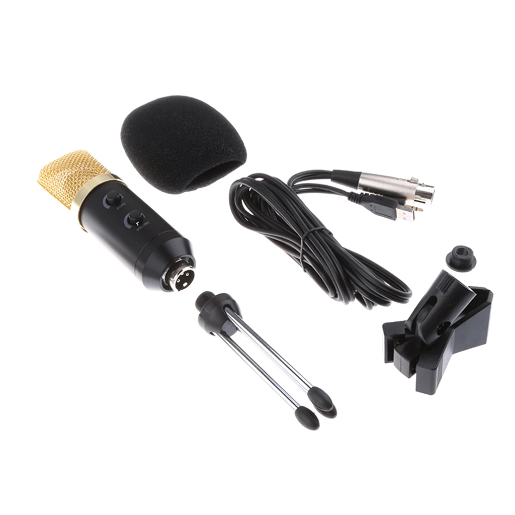 Студийный комплект для записи микрофона конденсаторный микрофон+ usb-кабель+ Защитная крышка из пены+ амортизирующее крепление