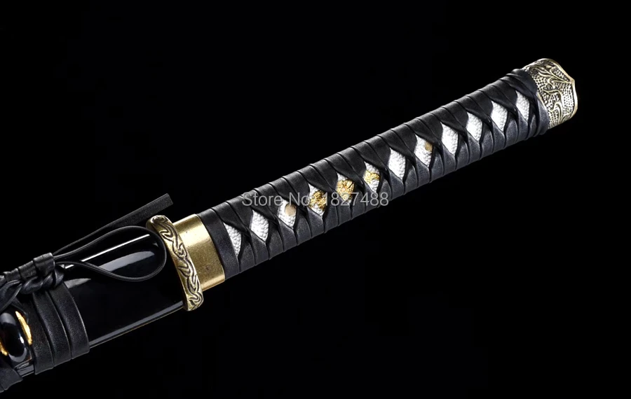 Готовый для битвы японский самурайский меч Dao Wakizashi Катана сильный высокоуглеродистой стали лезвие острый Азиатский Нож Меч