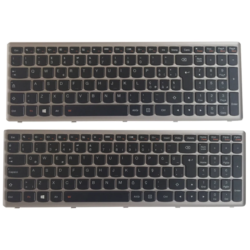 Клавиатура для ноутбука Lenovo Ideapad Z500 Z500A Z500G P500 итальянская IT/Турция TR клавиатура с