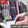 M&G 12pcs 0.28mm/0.35mm/0.38mm Ultra Fine Finance Gel Pen Black/Blue/Red Ink Refill Gel pen School Office Supplies Pens 6