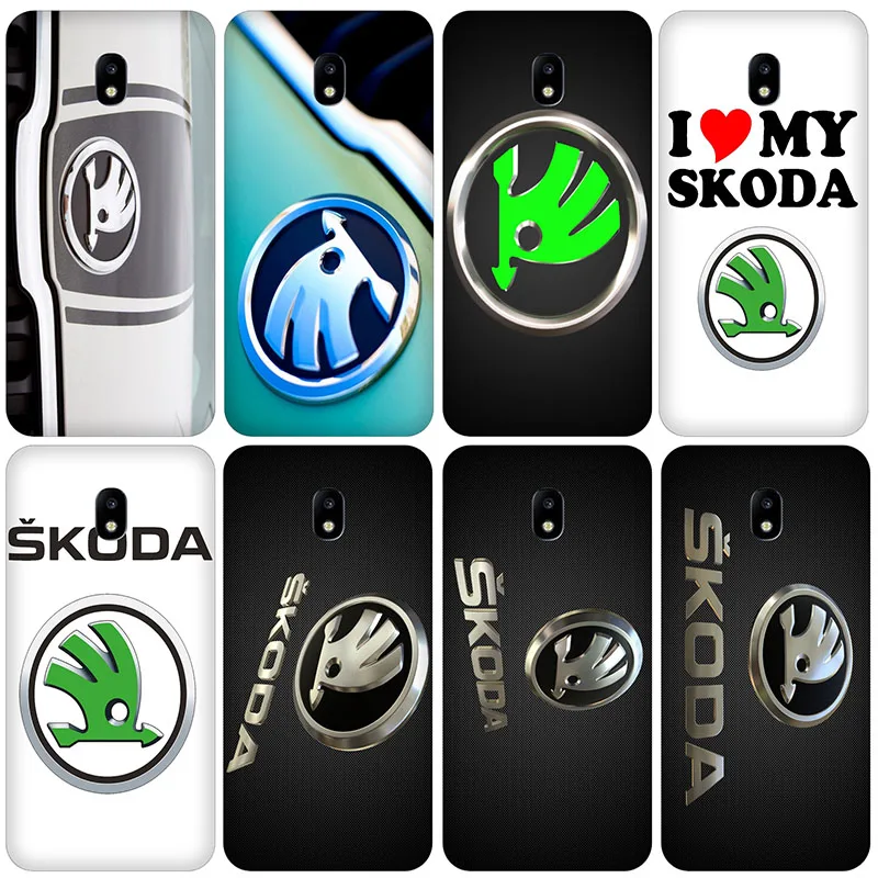 Fashion Hot Skoda Car Logo Soft Phone Cases For Samsung Galaxy S7 S8 S9 S10 Plus A5 A10 A40 J3 J5 J6 J7 2016 2017 2018 | Мобильные