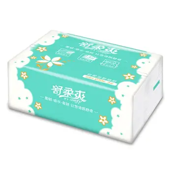 

1Set 8 Packs Napkin Paper Cartoon Pattern 3-Ply Wood Pulp Facial Tissue Handkerchief For Baby