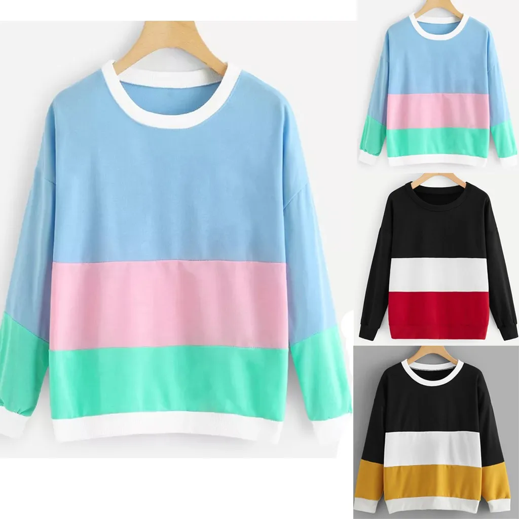 SAGACE женские осенние и зимние цветные топы милые мягкие хлопковые свитшоты для