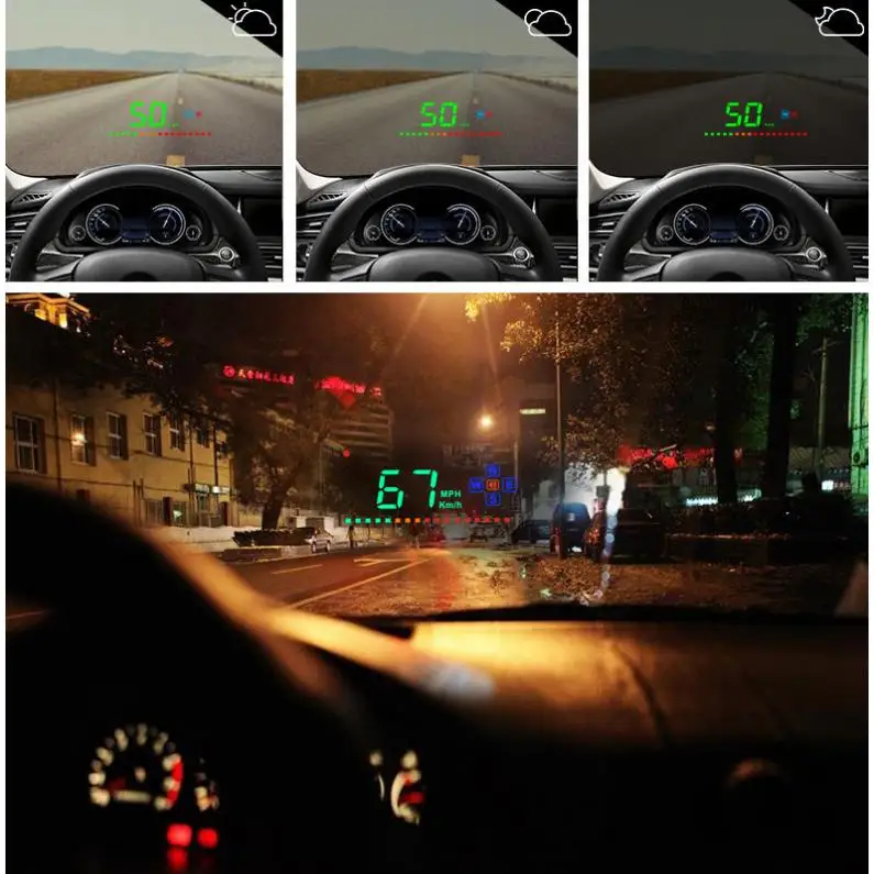 Универсальный A2 3,5 дюймов HD интеллектуальный дисплей с цветным экраном для автомобиля