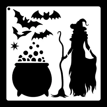 

2020 New 20PCS Halloween Decor Stencils Template for Face Painting DIY Drawing Painting