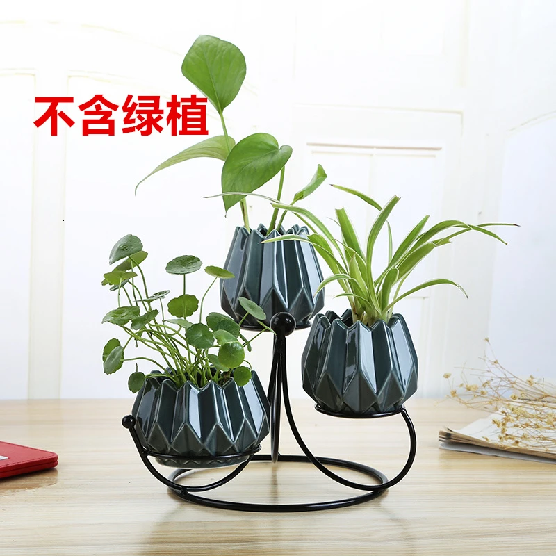 Flowerpot Originality Ceramics Hydroponics Vase A Living Room Television Cabinet Decorate Ornament Can Store Up Water Small - Цвет: vasesNordicash