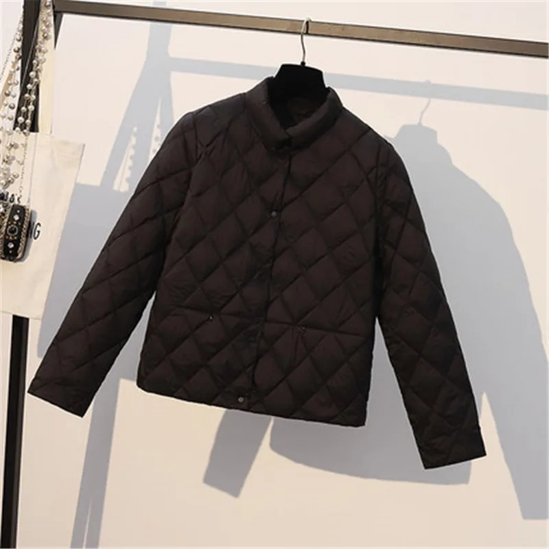 nueva moda tendencia повседневная куртка ropa de invierno suelta pan ropa mujer grueso abajo abrigo mujer corto