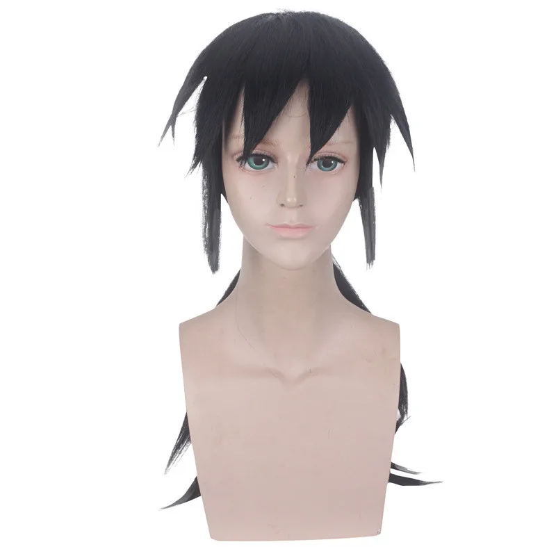 wig Кимоно Tomioka Giyuu, костюм для косплея, истребитель демона: Kimetsu no Yaiba Kamado Tanjirou Kamado Nezuko, кимоно, рубашка, штаны, Униформа, парик - Цвет: wig