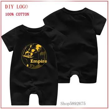 

star wars yoda darth vader Empire Records printed romper new style Short Sleeve infant rompers Jumpsuit cotton Newborn Clothes