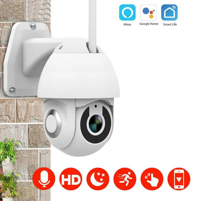  RorainT Wifi Outdoor IP Camera Waterproof IP66Two-way Audio Monitor 720P/1080P HD Security Wireless