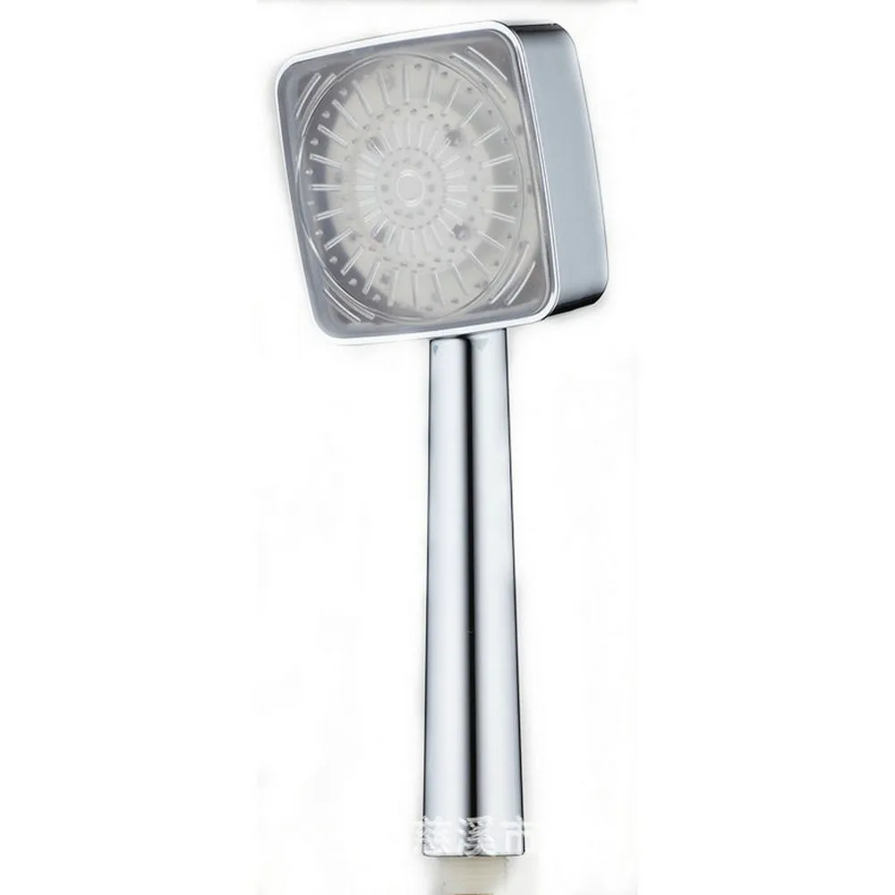 Насадка для душа светодиодный светильник с дождевой насадкой Ручной 7 видов цветов для ванной комнаты романтический светильник для ванной комнаты душевая головка датчик температуры душ