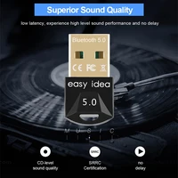 Adapter Bluetooth 5.0 Mini USB wtyczka Bluetooth komputer USB odbiornik Bluetooth Audio muzyka Bluetooth 5.0 nadajnik na PC 3