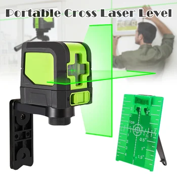 

Level DIY Cross Line Self-Leveling IP54 Waterproof Bright Green Beam Horizontal and Vertical Lines Level Guage CLH@8