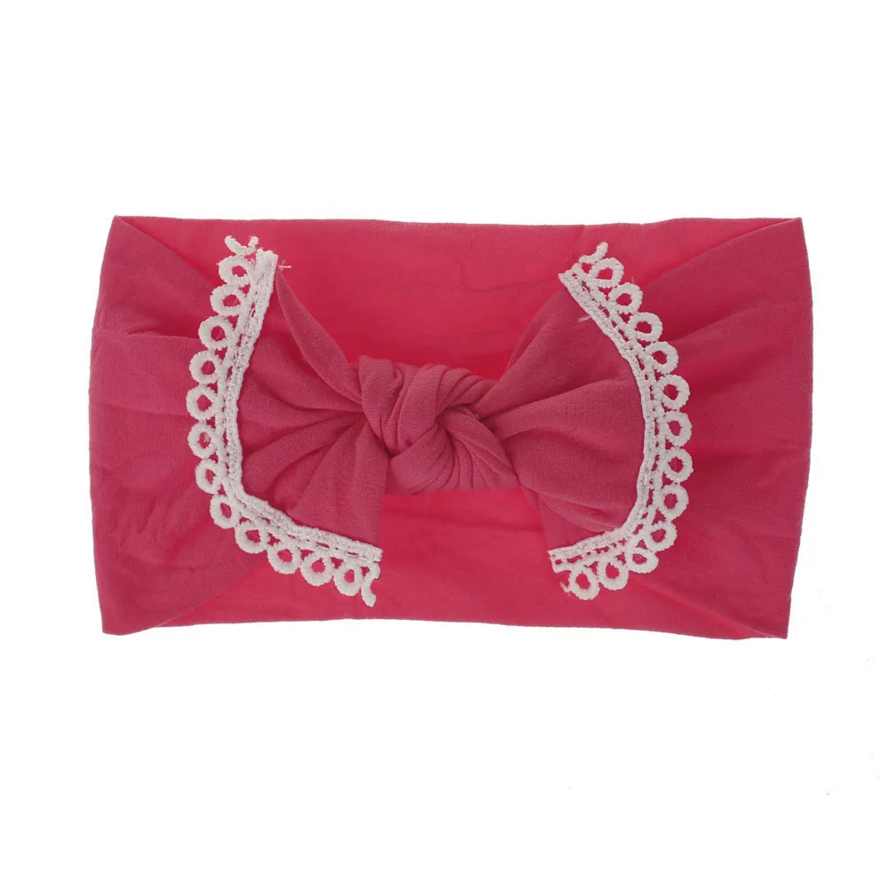 2020 Brand New Newborn Toddler Baby Girls Baby Bow Lace Elastic Hair Headband Hair Accessories Baby Gifts