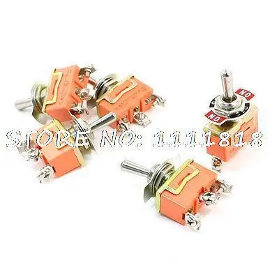 

5pcs Panel Mount ON/OFF/ON SPDT 3 Pin Latching Toggle Switch AC 250V 15A