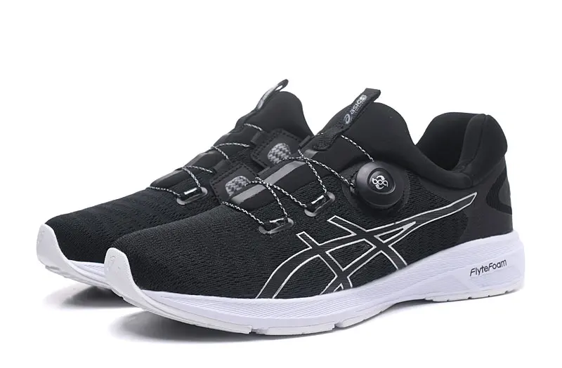 ASICS'S/уличная беговая Обувь г. Новая горячая распродажа ASICS гелевая Мужская обувь для бега черного и золотого цвета, T7D6N-0193 40-45 размер