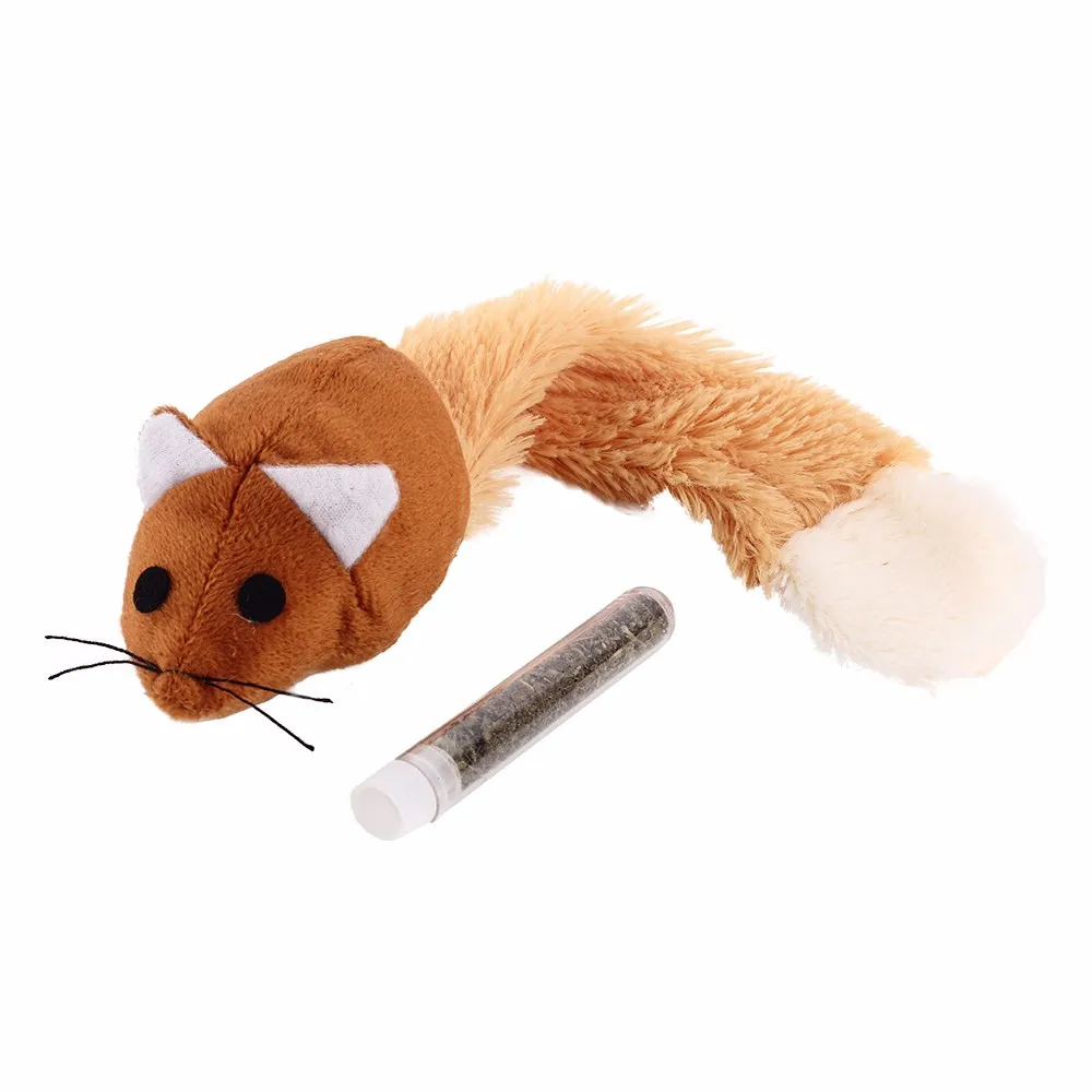 Забавная игрушечная кошка с длинным шлейфом для девочек с защитой от царапин игровое Обучение игрушки в виде мышки интерактивный Дразнилка для кошек Игрушка-Кот для кошек котенок Мыши Крысы продукта - Цвет: Coffee